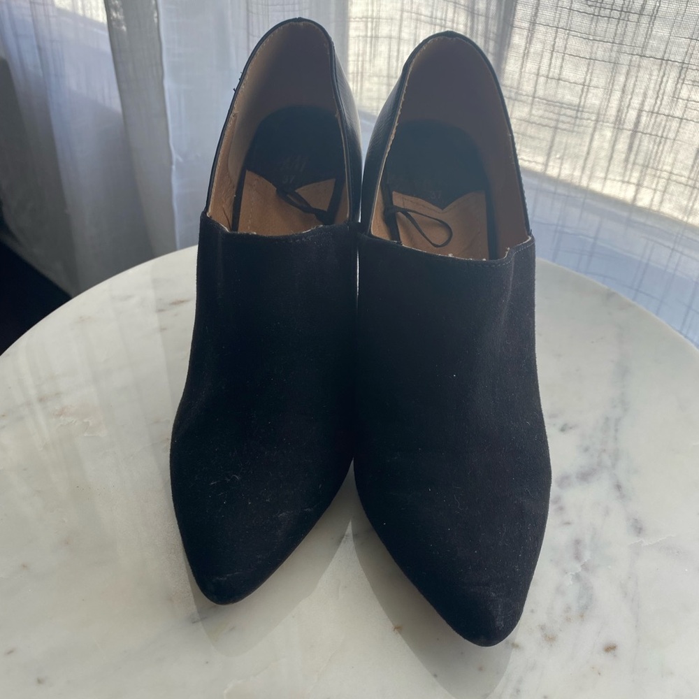 H&M Black Ankle Boots for Women